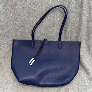 Remi & Reid reversible blue bronze tote purse